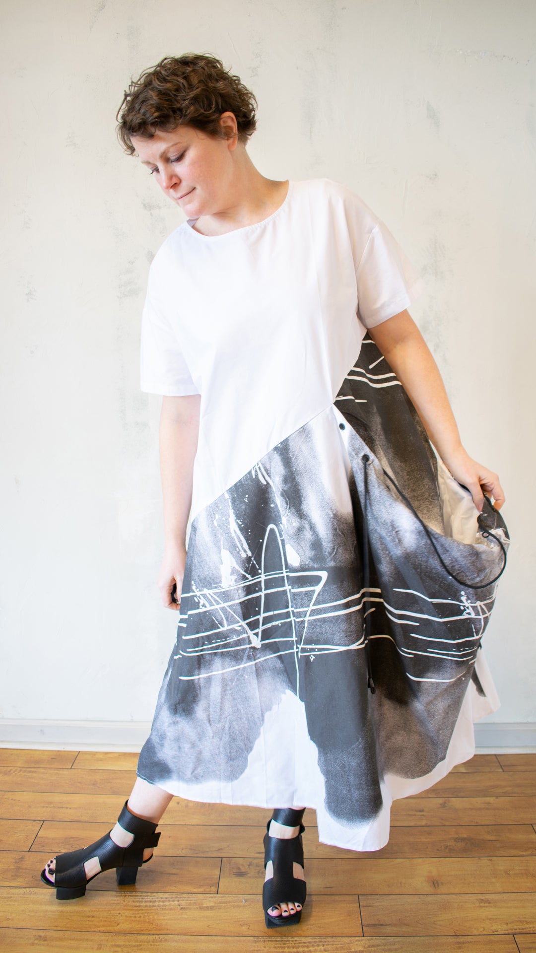 Graphite and Smudge Dress