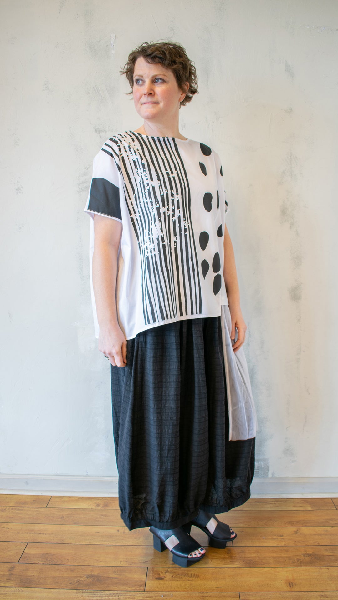 Tulle Accent Top (Multiple Colors)