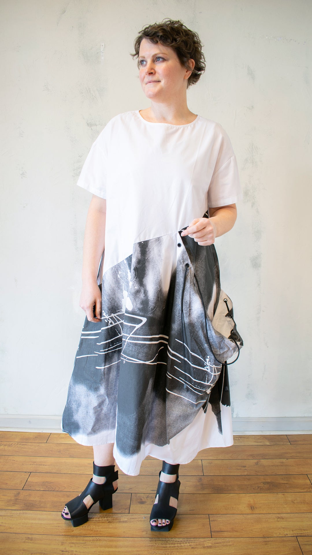 Graphite and Smudge Dress