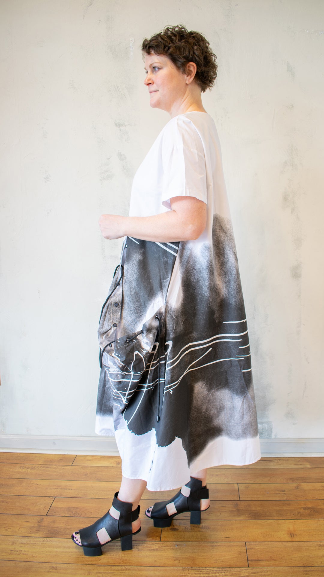 Graphite and Smudge Dress