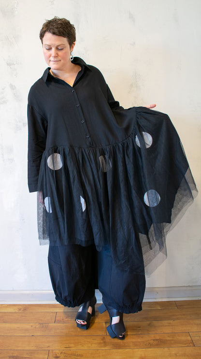 Tulle and Polka Dot Tunic