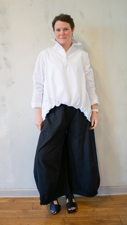 Ruffle Henley Blouse