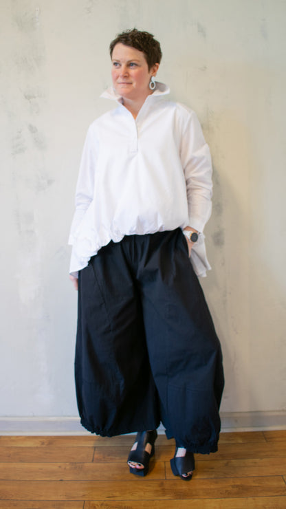 Ruffle Henley Blouse