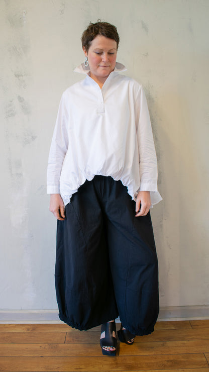 Ruffle Henley Blouse