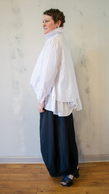 Ruffle Henley Blouse