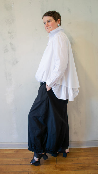 Ruffle Henley Blouse