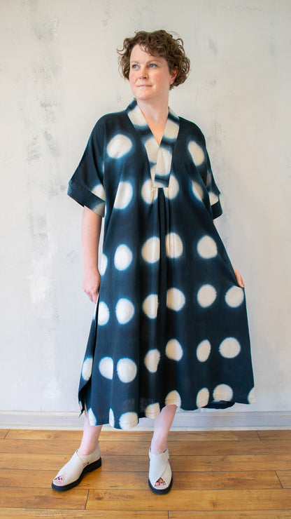 Dot Print Midi Dress