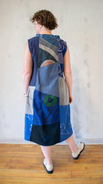 Kasur Batik Dress in Blue