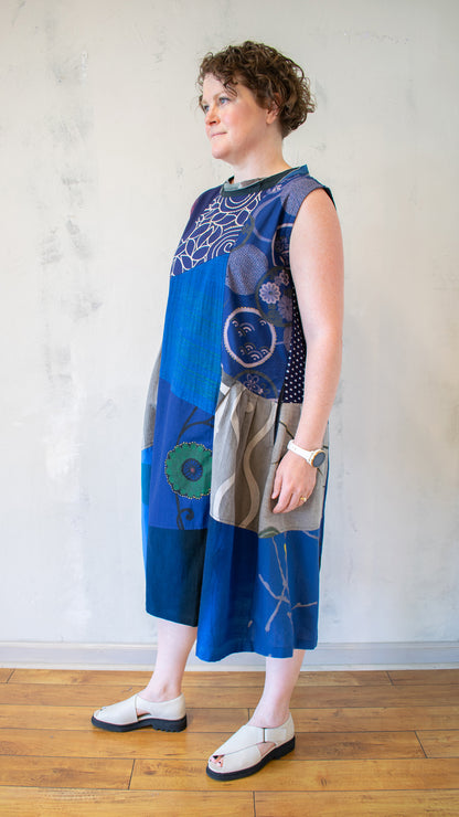 Kasur Batik Dress in Blue