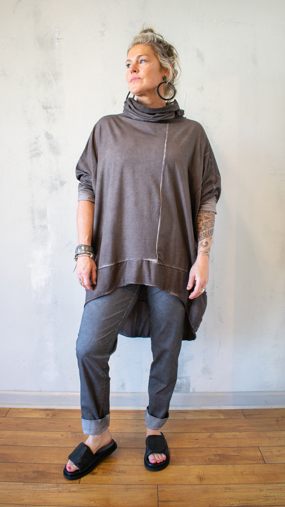 Turtle Neck Tunic (Multiple Colors)