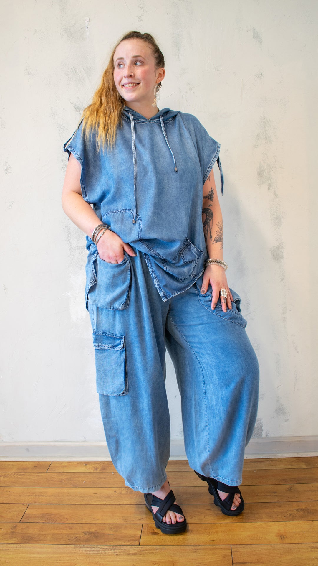 Hooded Tencel Tunic