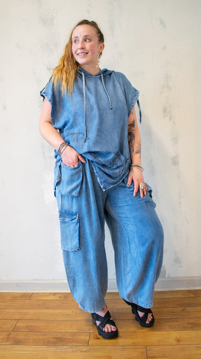 Hooded Tencel Tunic