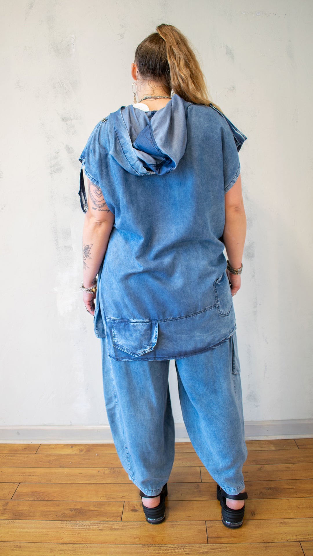 Hooded Tencel Tunic