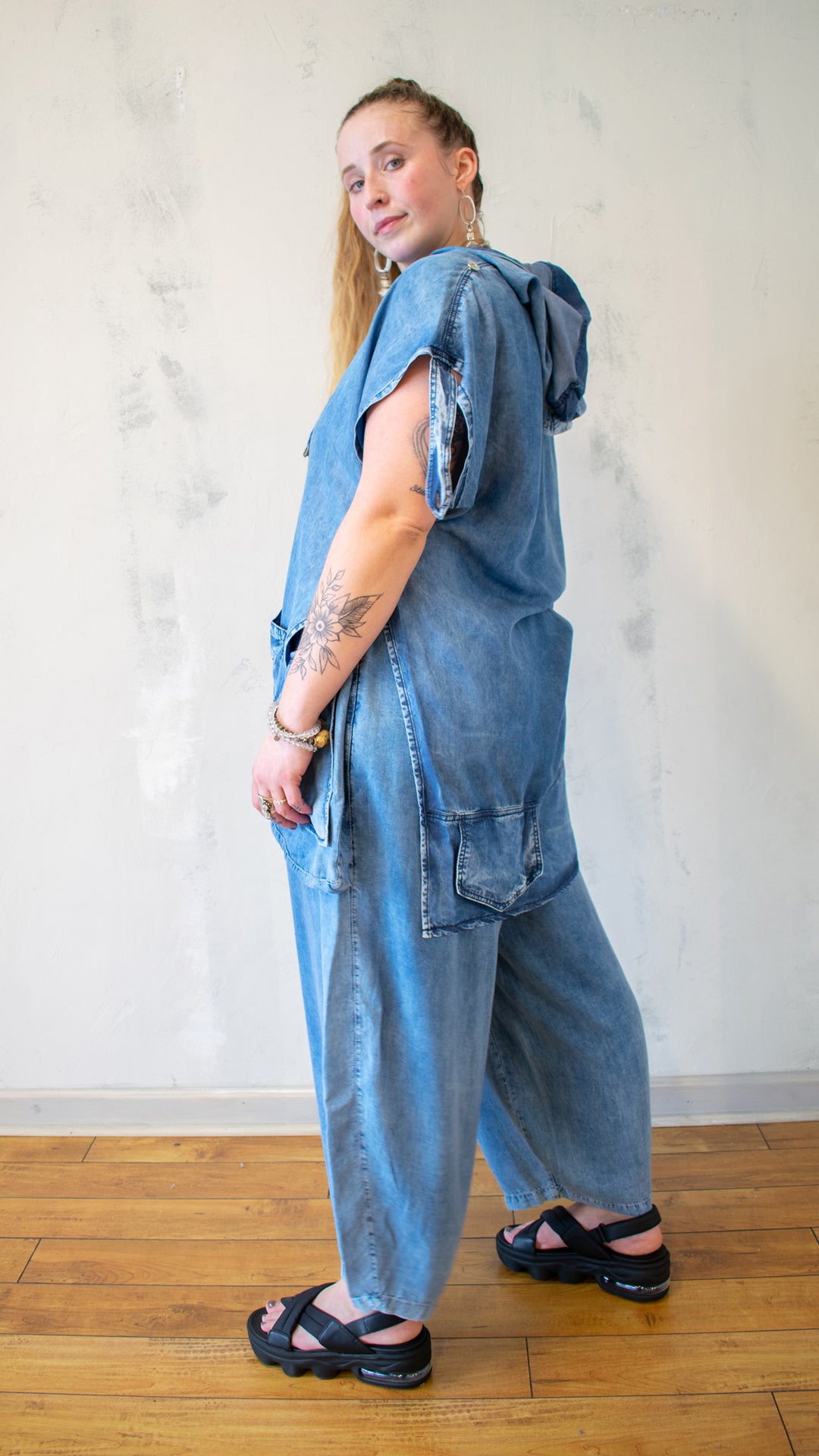 Hooded Tencel Tunic