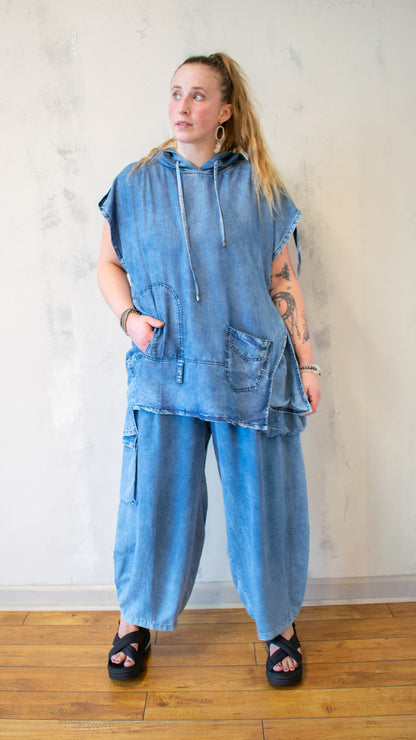 Hooded Tencel Tunic