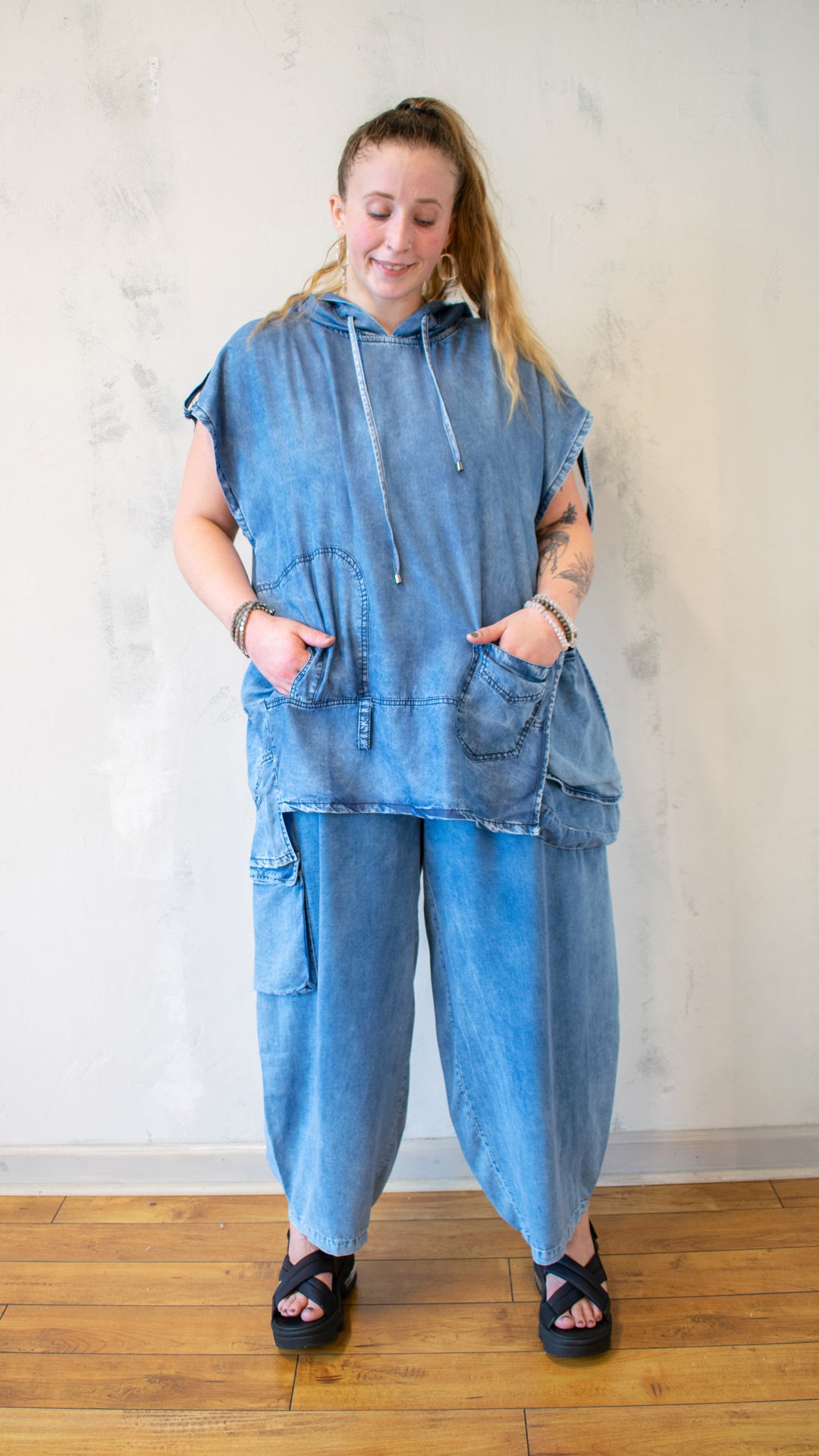 Hooded Tencel Tunic