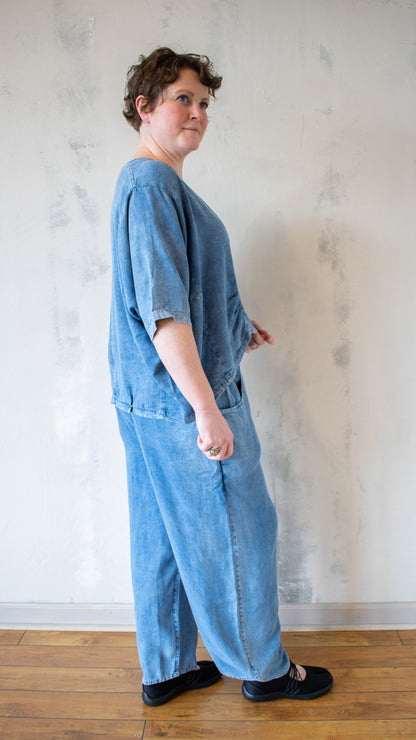 Chambray Pullover