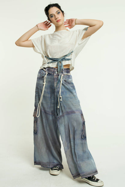 Jeanious Trompe L'Oeil Pant