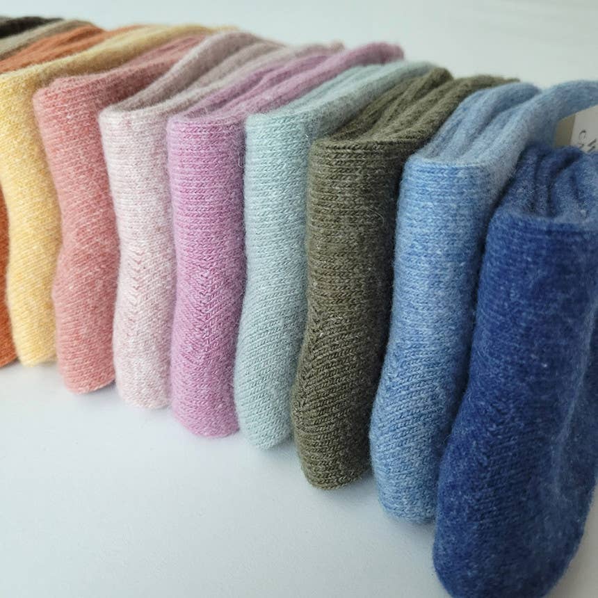 Cashmere Wool Crew Socks