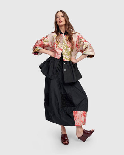 Lauryn Cocoon Skirt, Black