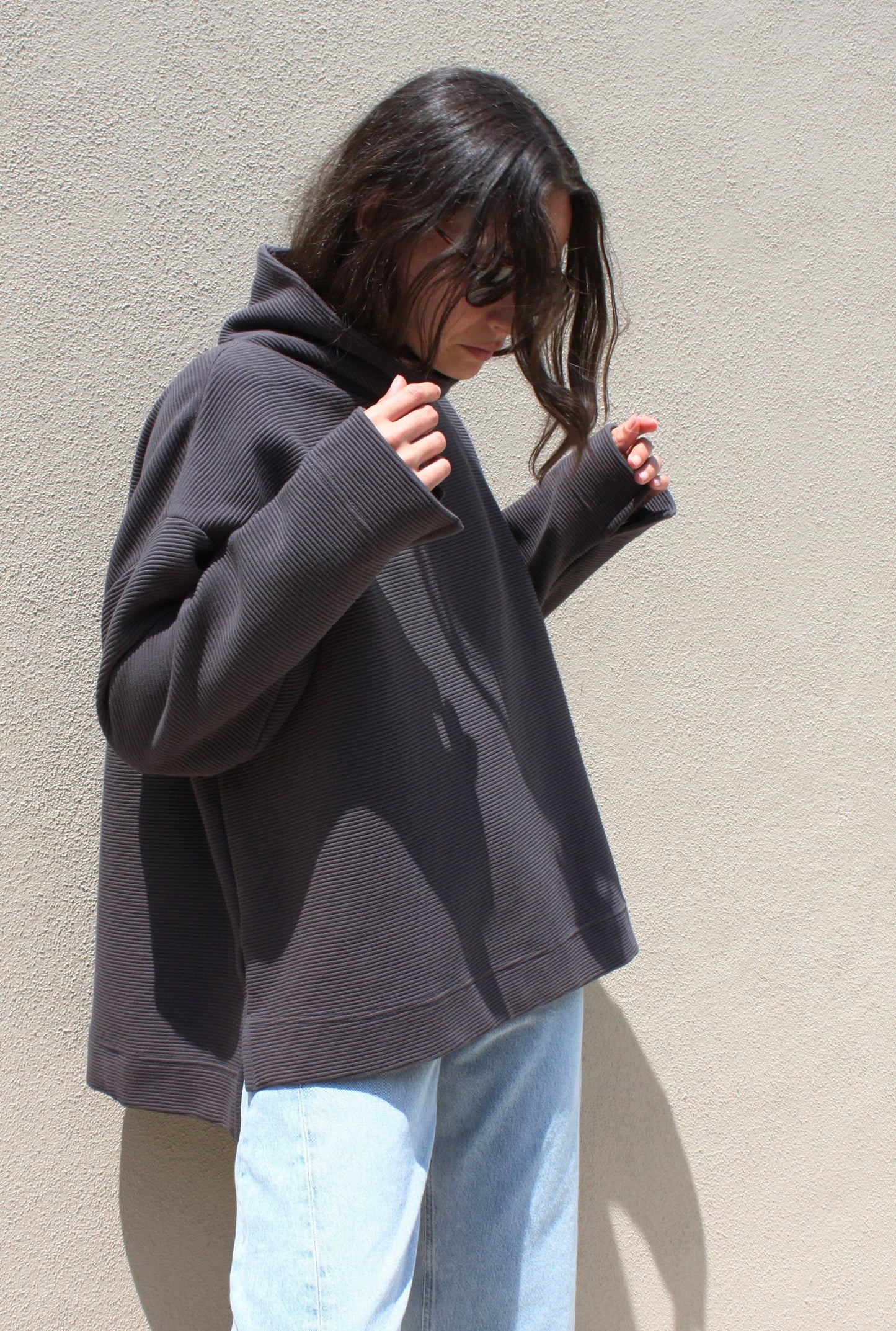 Mia Rippled Cotton Pullover