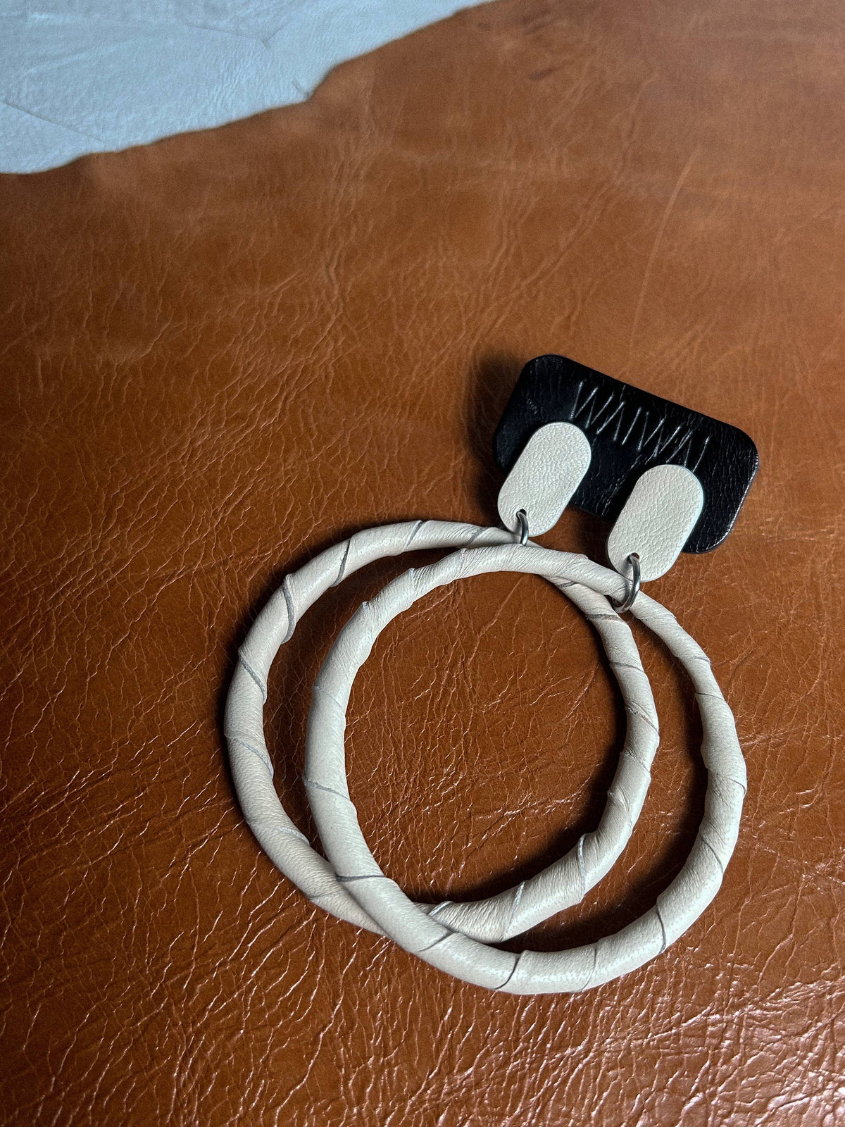 Hoop Leather Earrings (Multiple Colors)