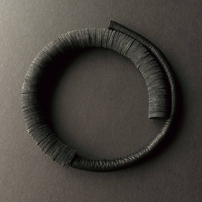 Texture Fusion Leather Choker