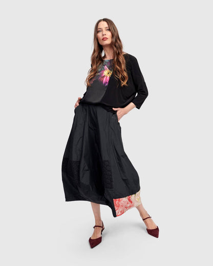 Lauryn Cocoon Skirt, Black
