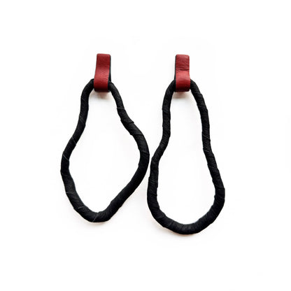 Contour Loops Leather Earrings