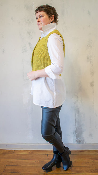 Cropped Vest Cardi