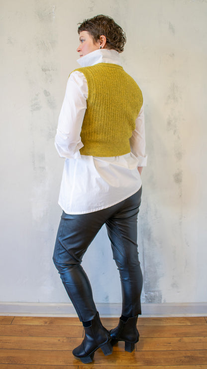 Cropped Vest Cardi