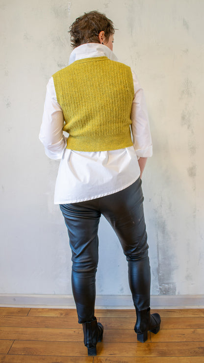 Cropped Vest Cardi