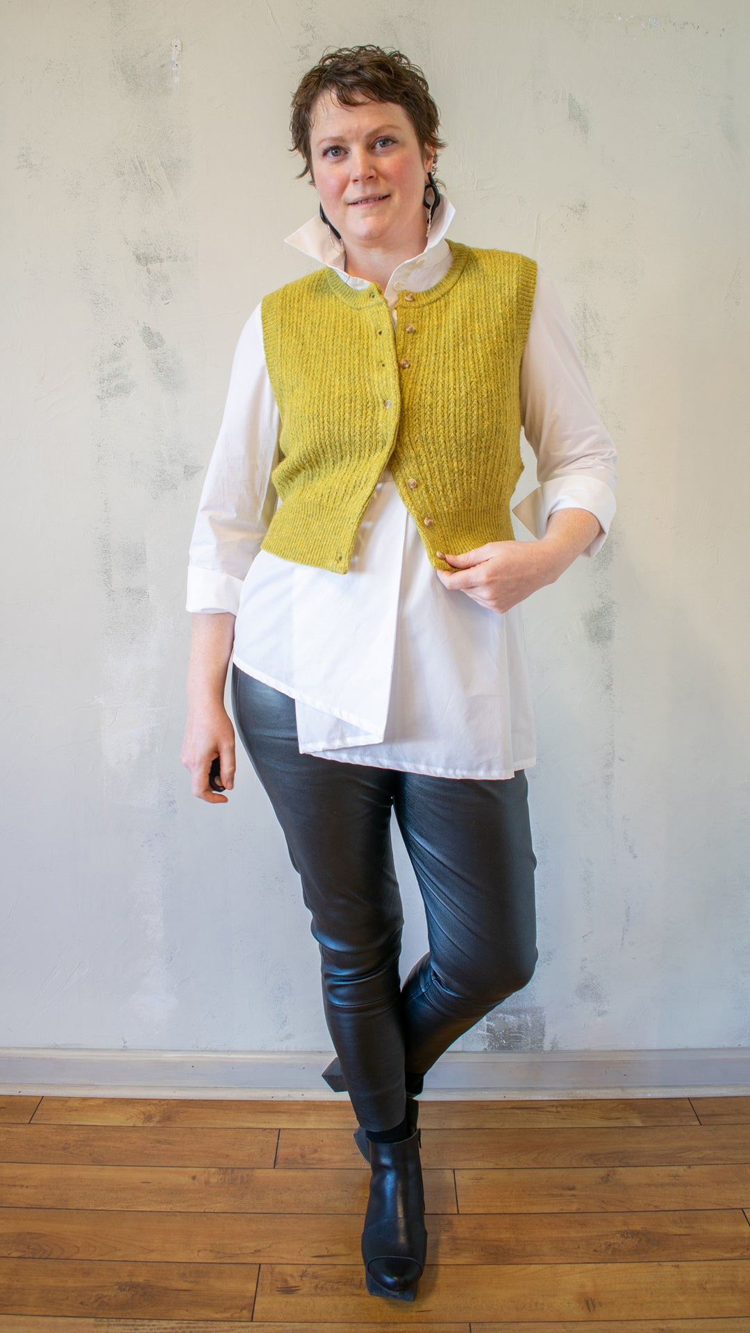 Cropped Vest Cardi