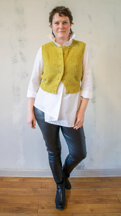 Cropped Vest Cardi