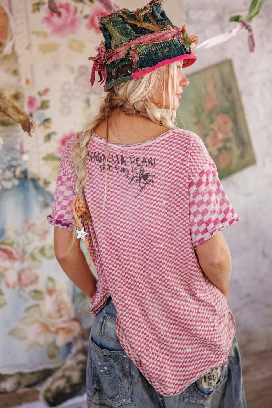 Piecewise Pocket Tee in Too Sweet