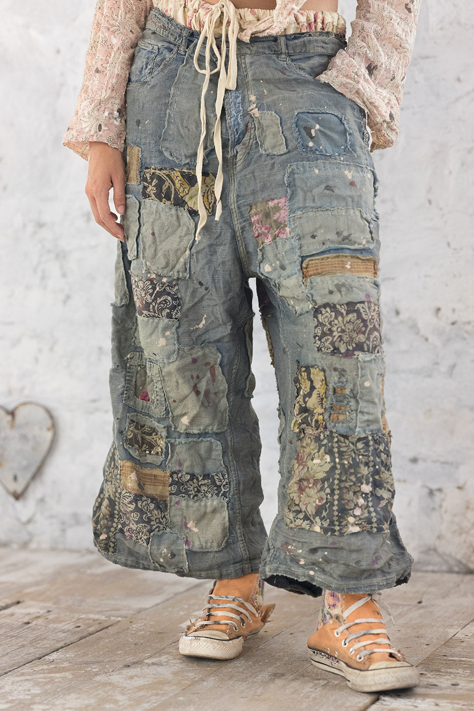 Linen Dani Blues Denims in Washed Indigo