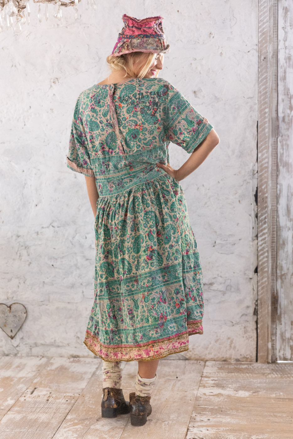 Blockprint Taigi Dress in Demi