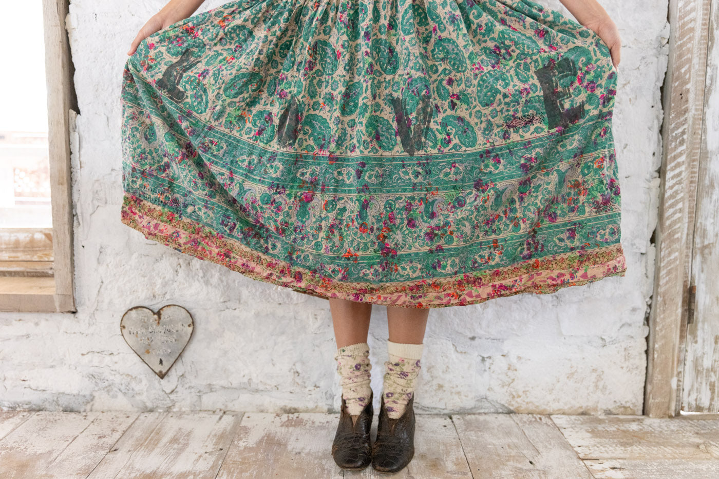 Blockprint Taigi Dress in Demi