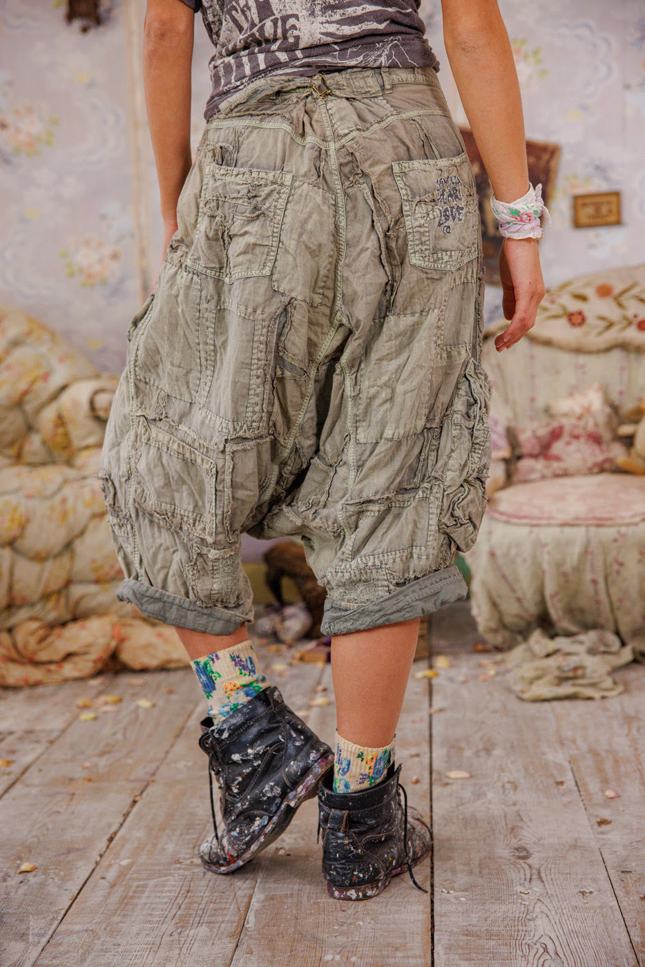 Patchwork Joni Trousers in Peace