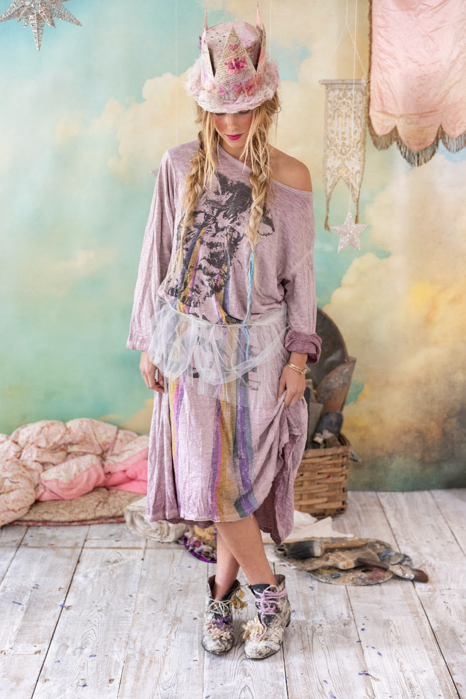 Cosmic Love Viggo T Dress in Sunfaded Azalea