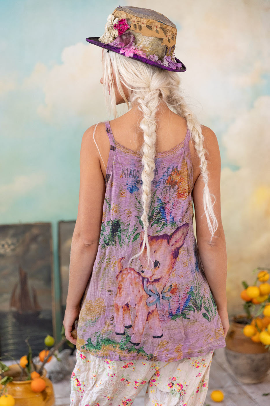 Dama Dama Lana Tank in Lychee Blossom