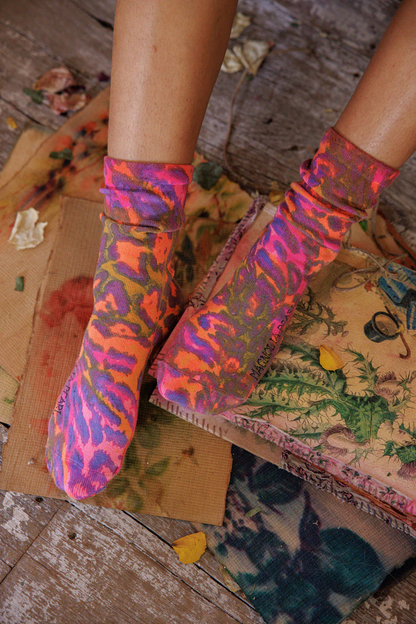 Neon Leopard MP Socks