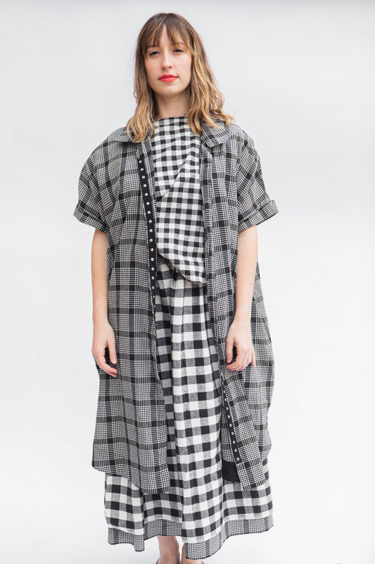 O'Keefe Duster Dress, Plaid