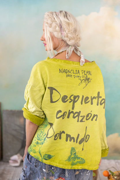 Butterfly Despierta Corazon Hermosa Sweatshirt in Sunshine