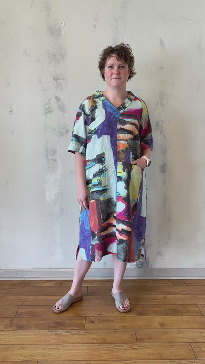 Printed Shift Dress
