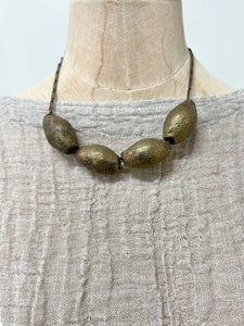 Brass Chain with Hammered Beads