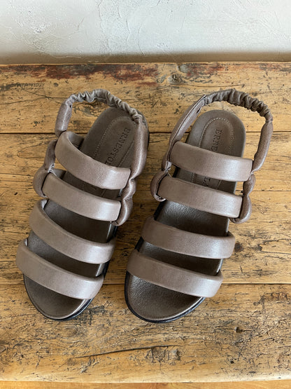 Fox Puff Sandal in Taupe